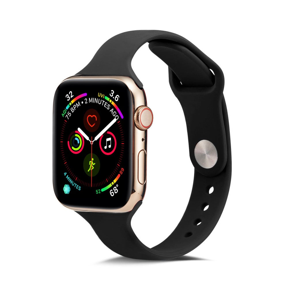 Силиконова каишка за Apple Watch 41мм / 40мм / 38мм, размер S - черна