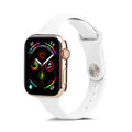 Силиконова каишка за Apple Watch 41мм / 40мм / 38мм, размер S - бяла