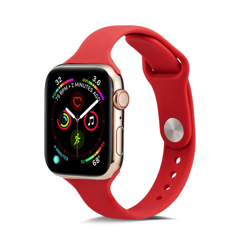 Силиконова каишка за Apple Watch 45мм / 44мм / 42мм, размер S - червена