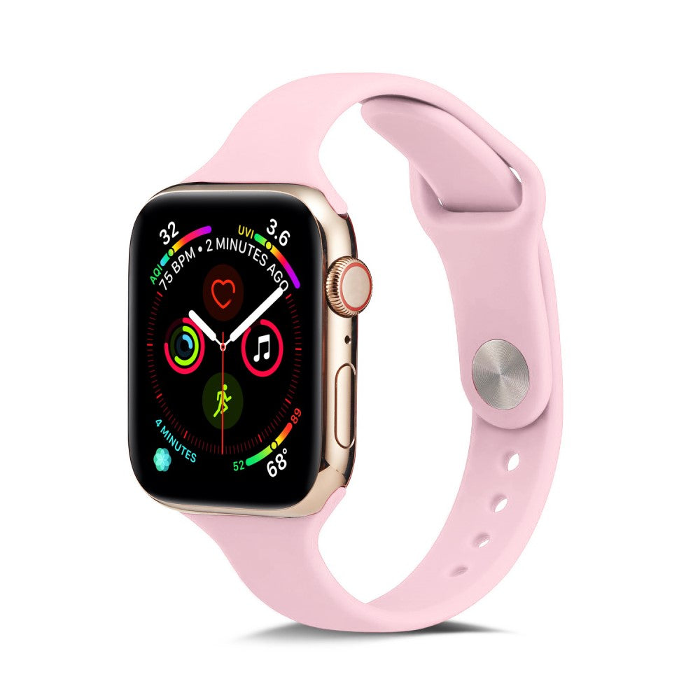 Силиконова каишка за Apple Watch 45мм / 44мм / 42мм, размер S - розова