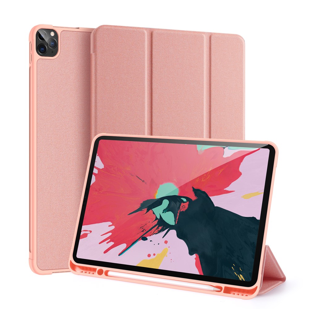 Кожен, розов калъф – стойка за iPad Pro 12.9-inch (4th gen)