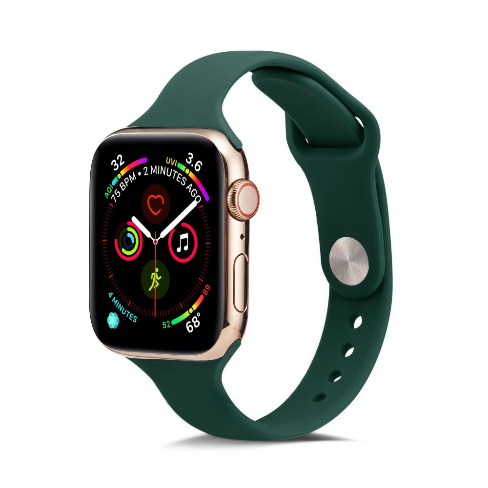 Силиконова каишка за Apple Watch 45мм / 44мм / 42мм, размер S – зелена
