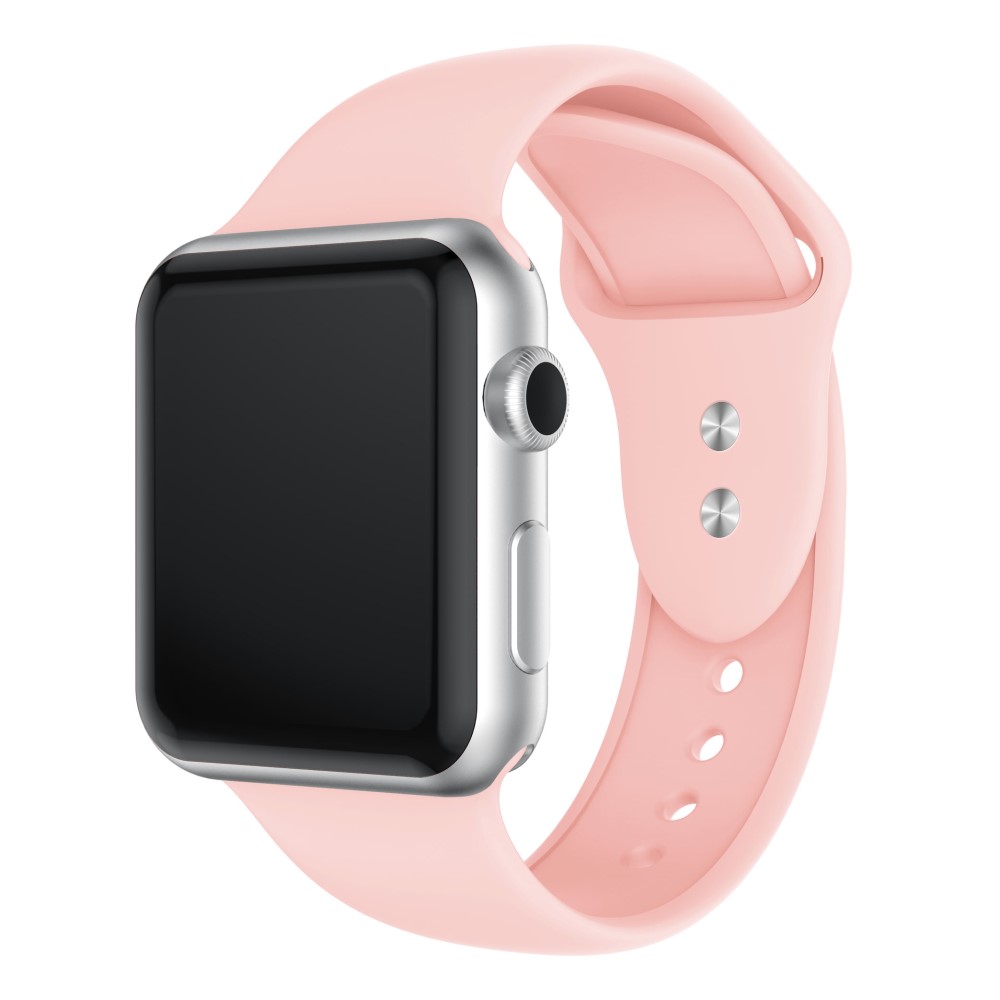 Силиконова каишка за Apple Watch 45мм / 44мм / 42мм – розова