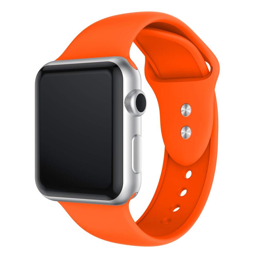 Силиконова каишка за Apple Watch 45мм / 44мм / 42мм – оранжева