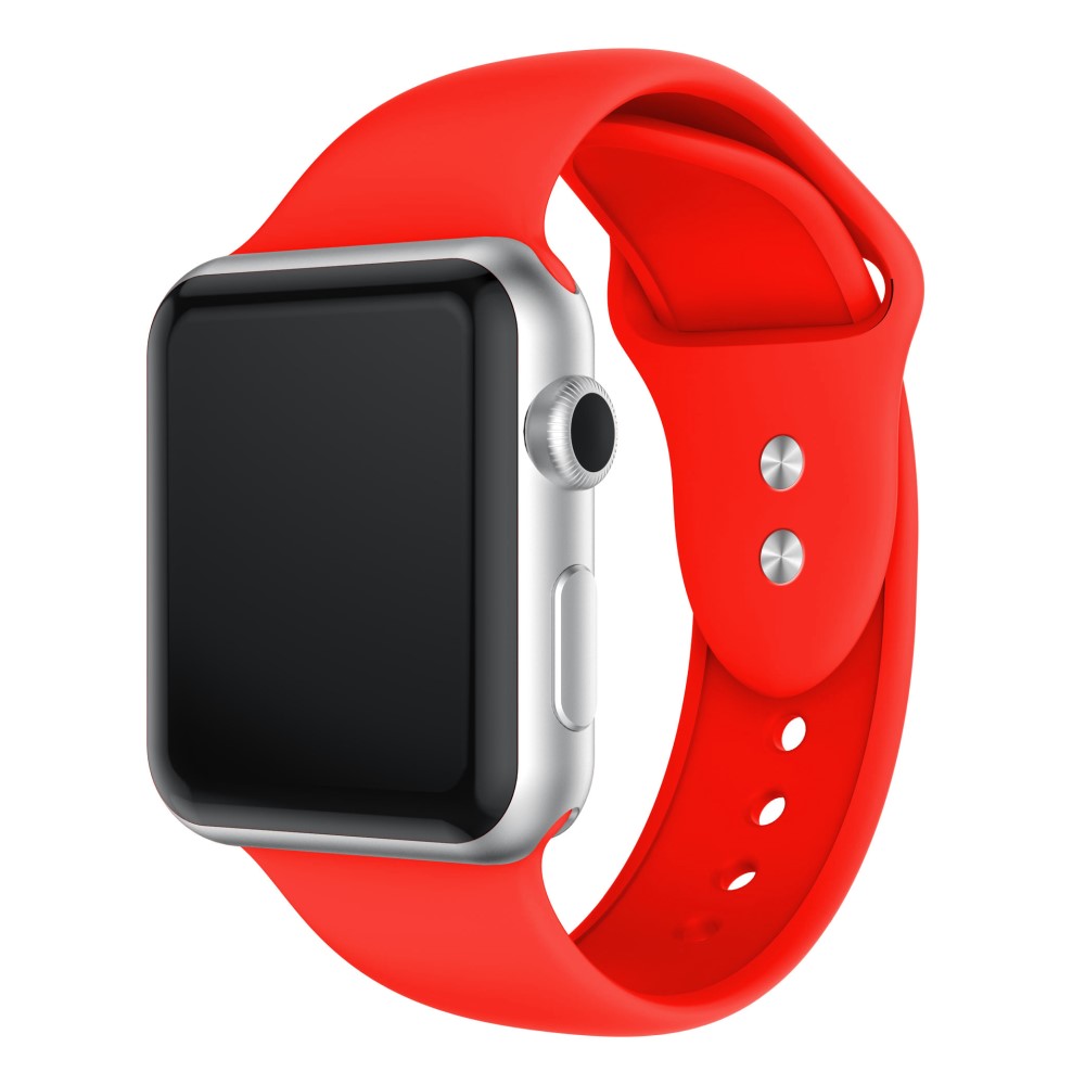 Силиконова каишка за Apple Watch 45мм / 44мм / 42мм – червена