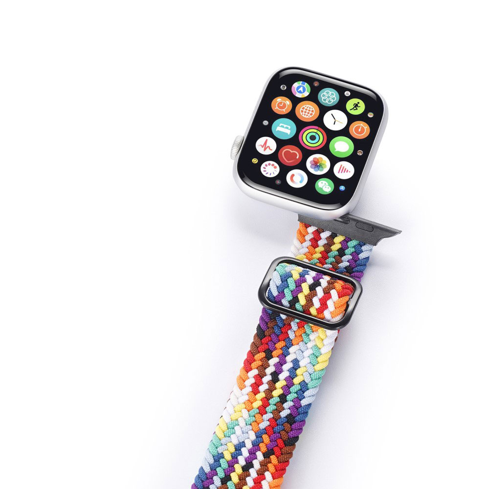 Плетена каишка за Apple Watch 41мм / 40мм / 38мм – многоцветна