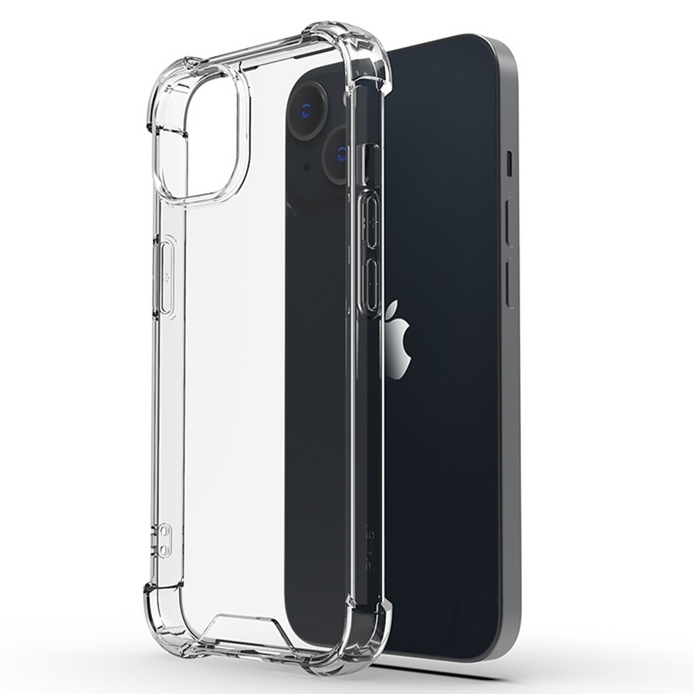 Силиконов, прозрачен калъф – тънък, удароустойчив за iPhone 14 Plus