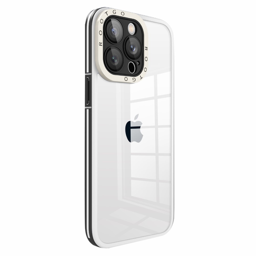 Силиконов, черен кейс – удароустойчив, с прозрачен гръб и протектор за камера за iPhone 14 Pro Max