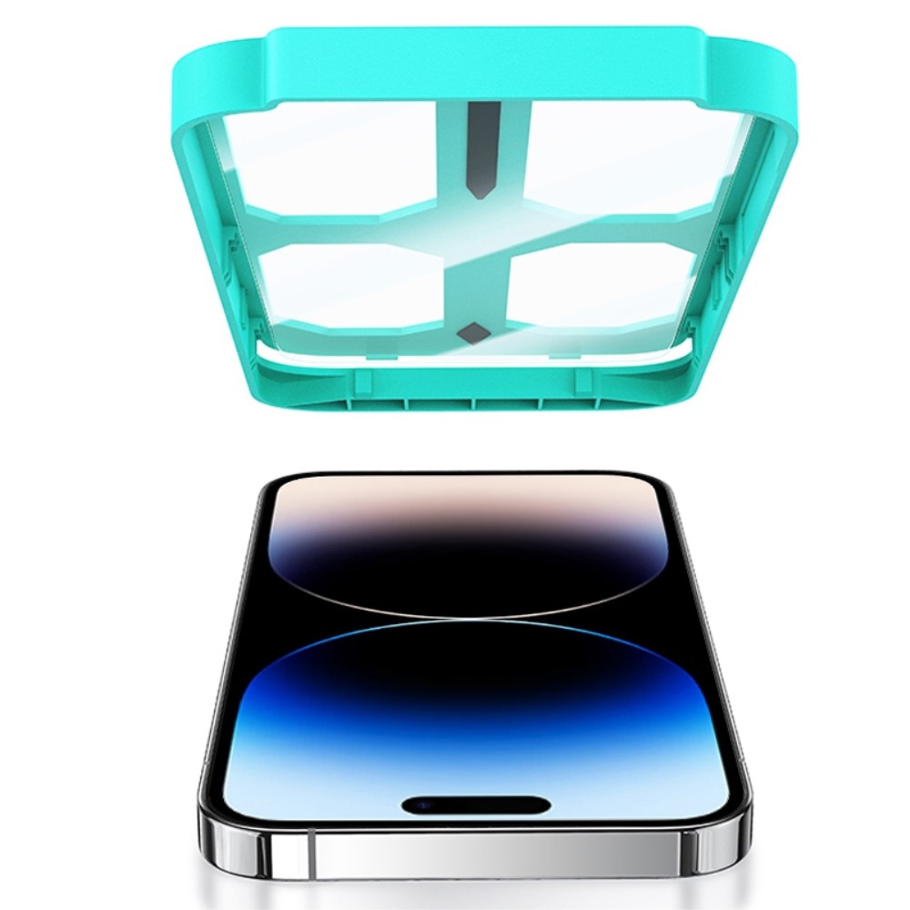 Стъклен, защитен протектор за дисплей – пълно покритие, лесно залепване за iPhone 14 Pro