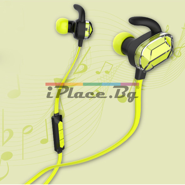 Пластмасова, жълта, стерео слушалка – Bluetooth