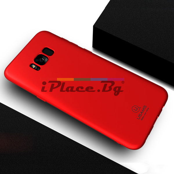 Силиконов, червен калъф – тънък за Samsung Galaxy S8