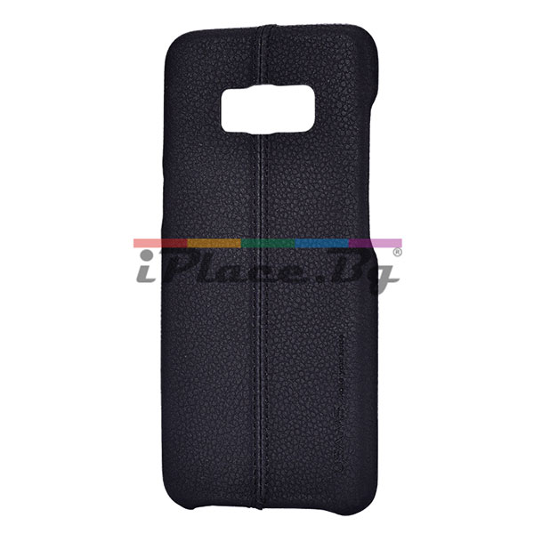Кожен, черен калъф – ултра тънък за Samsung Galaxy S8