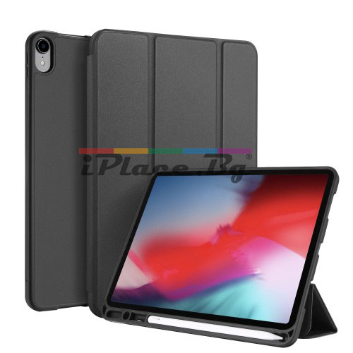 Кожен, черен калъф – стойка за iPad Pro 11-inch